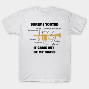 Funny Trumpet Sarcastic Trumpet Player Jazz Band Trombone T-Shirt